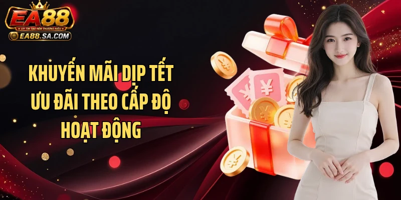 Khuyến mãi dịp tết ưu đãi theo cấp độ hoạt động